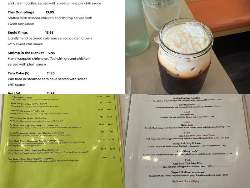 D Thai Kitchen Menu
