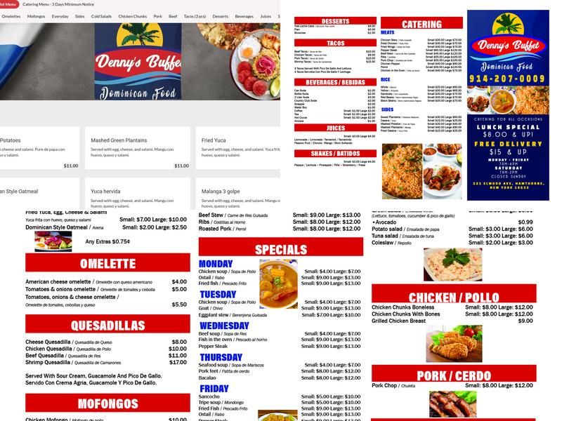 Denny’s Buffet Menu