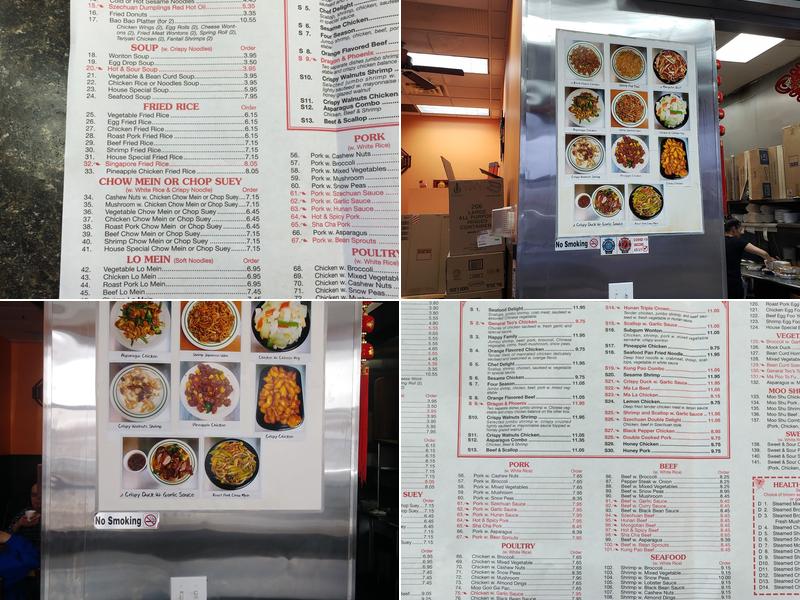 China Dragon Menu