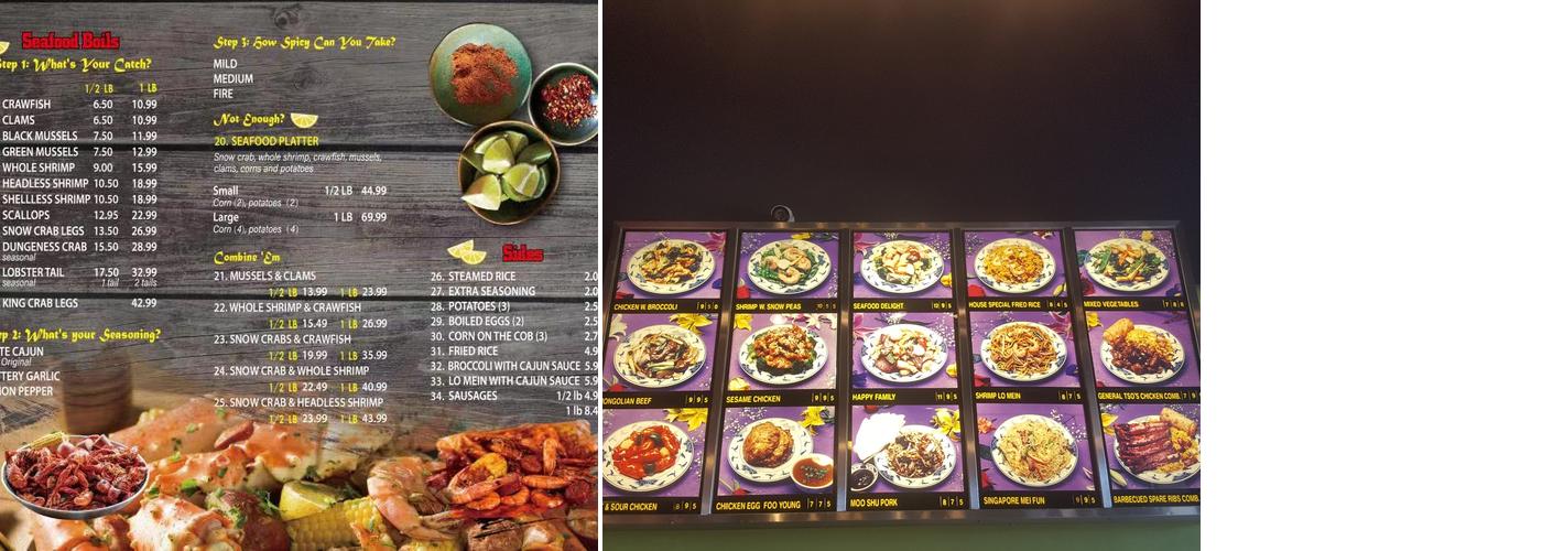 Hong Kong Seafood & Chinese Restaurant Menu