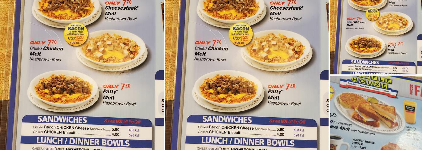 Waffle House Menu