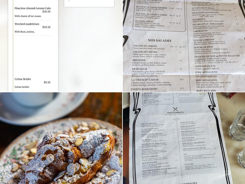 À la Folie Café Menu