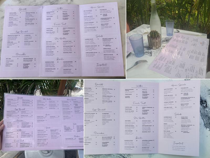 Sunny Side Cafe & Eatery Menu