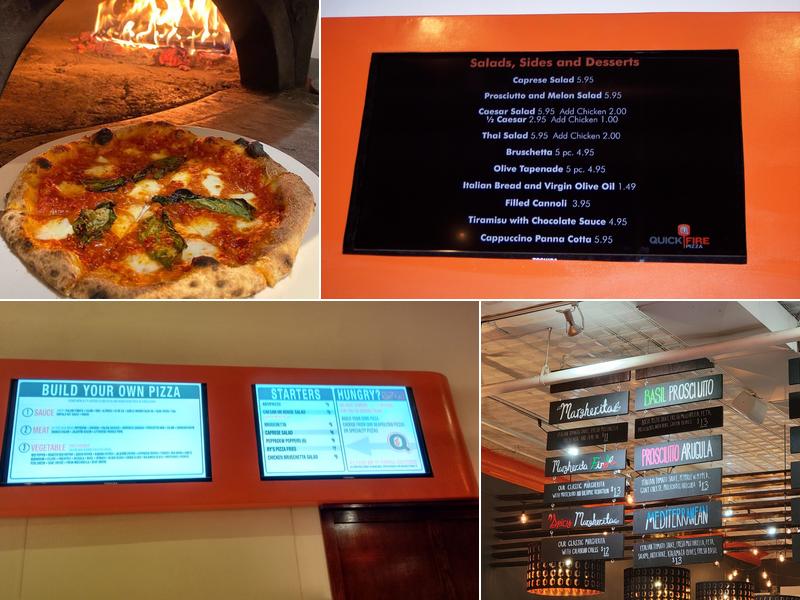 QuickFire Pizza Menu