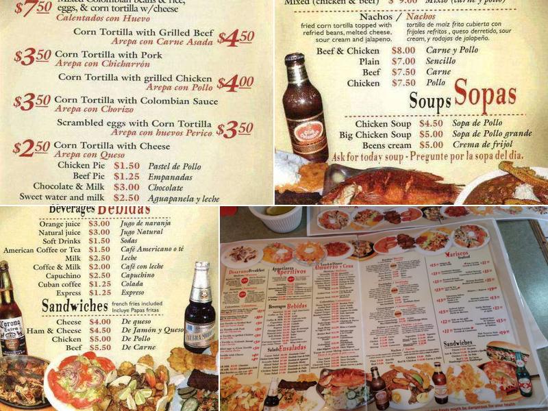 El Tablazo Restaurant Menu