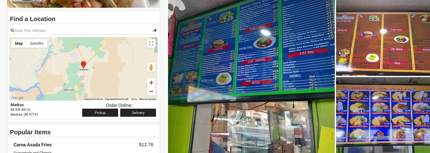 Posada Mexican Grill Menu