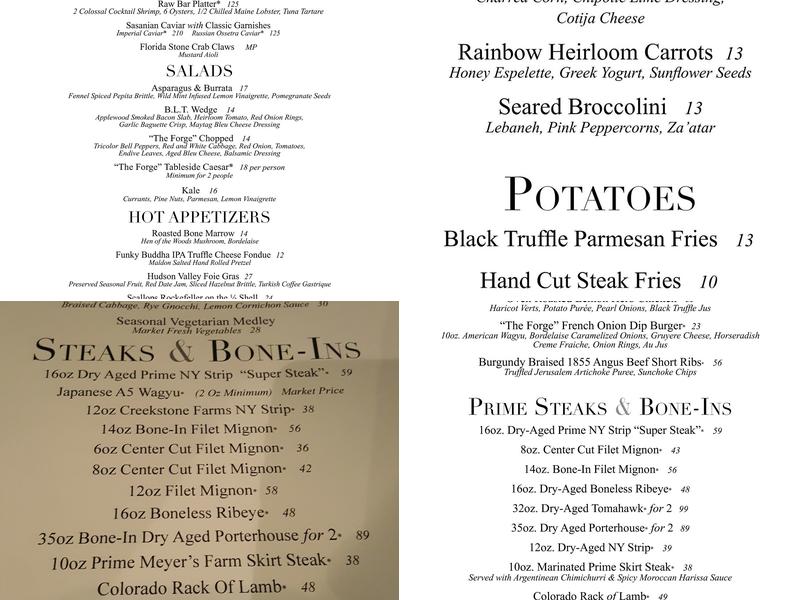 The Forge Menu