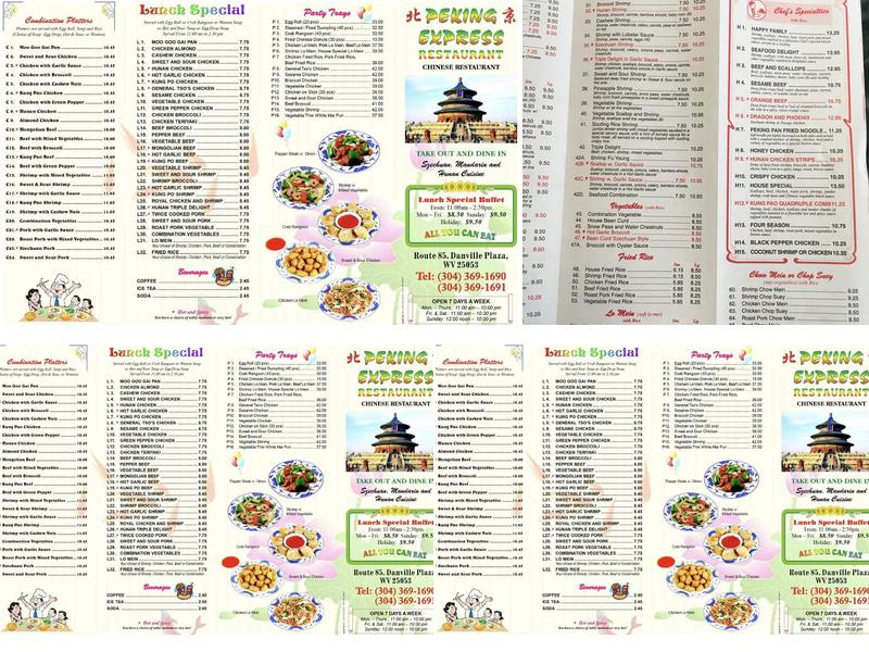 Peking Restaurant Menu