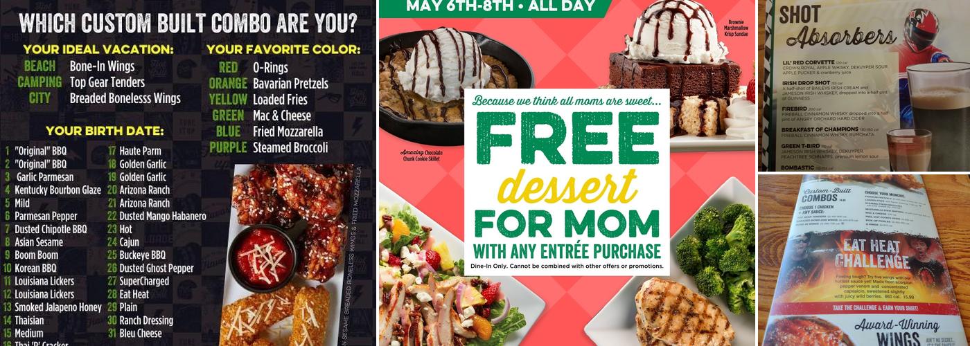 Quaker Steak & Lube Menu