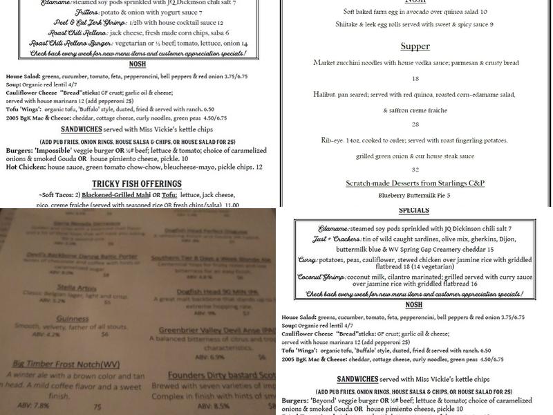 Bluegrass Kitchen Menu