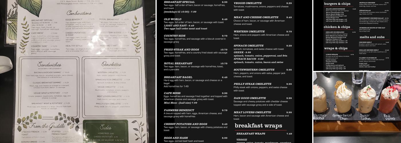 Cannella Cafe (Crouse's Indiana) Menu