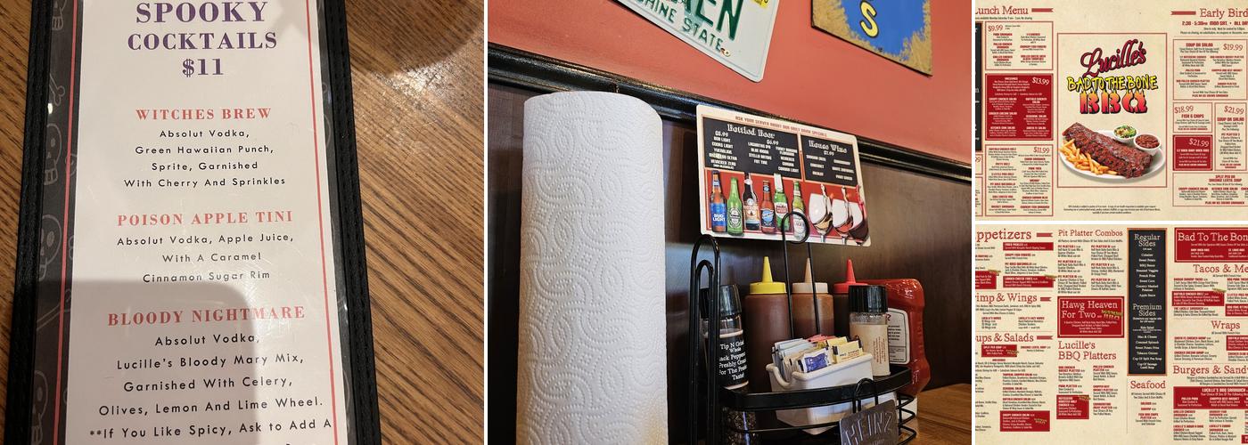 Lucille's Bad To the Bone BBQ Menu