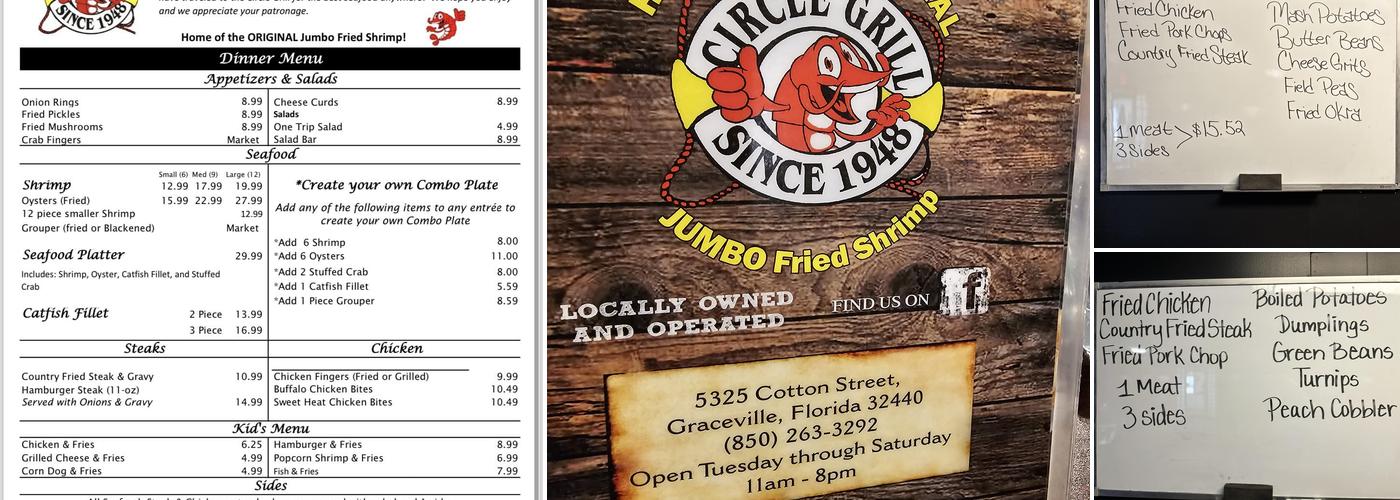 Circle Grill Menu