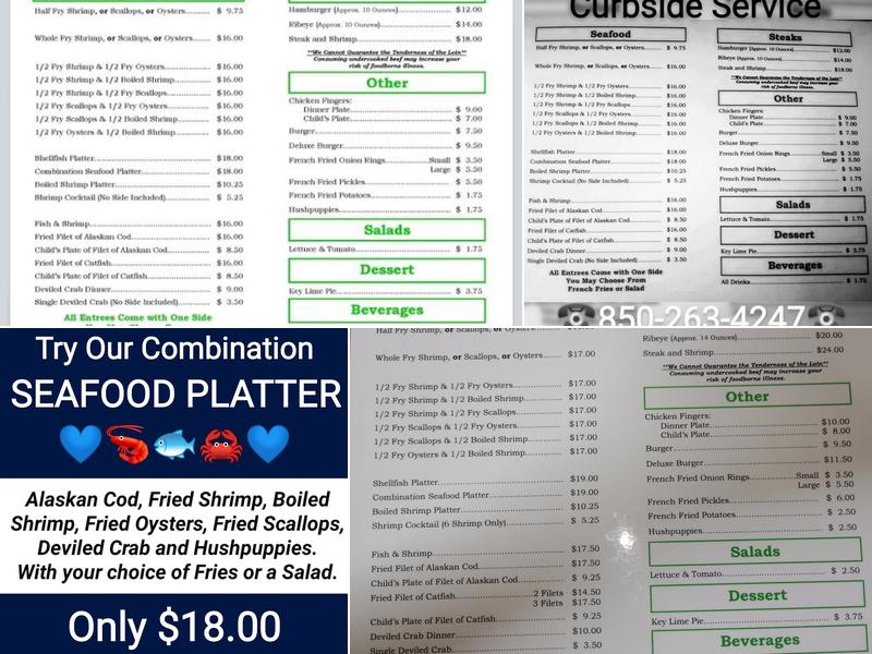 Grady's Seafood Menu