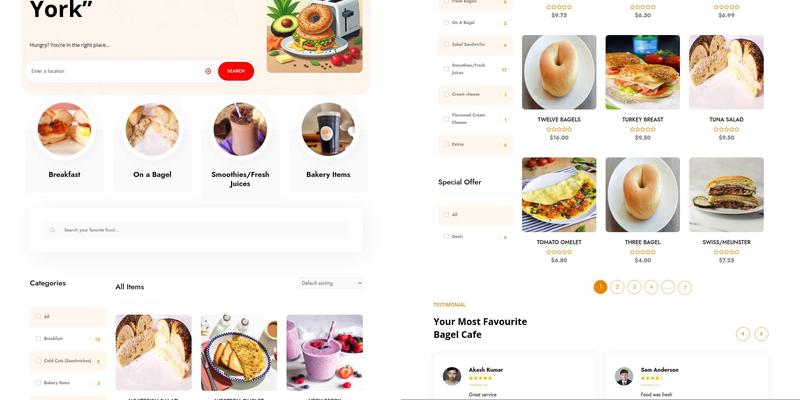 Strathmore Bagel Cafe Menu