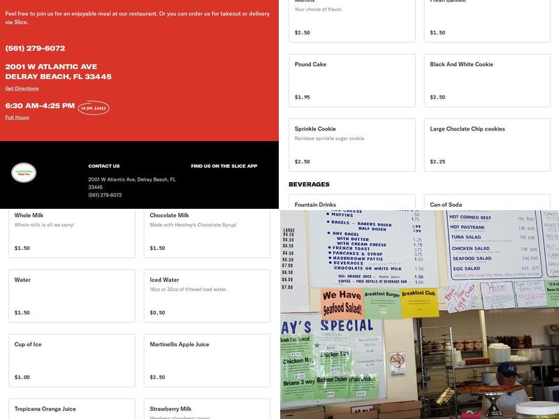 Sandwich Man Pizza Too Menu