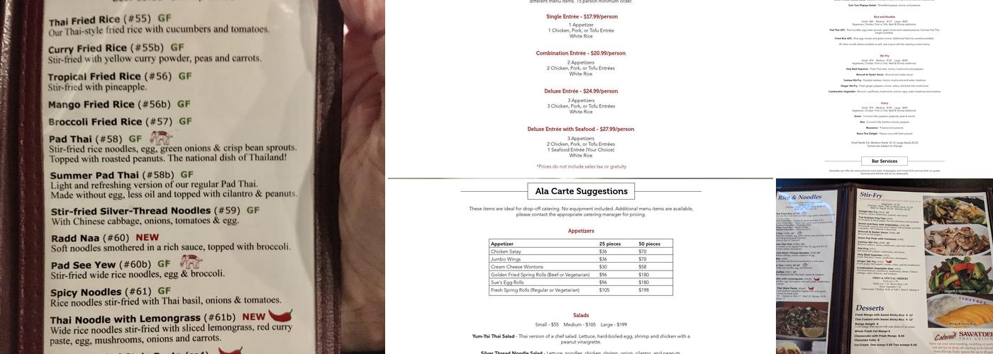 Sawatdee Saint Paul Menu