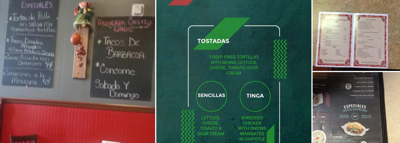 Taqueria Cielito Lindo Menu