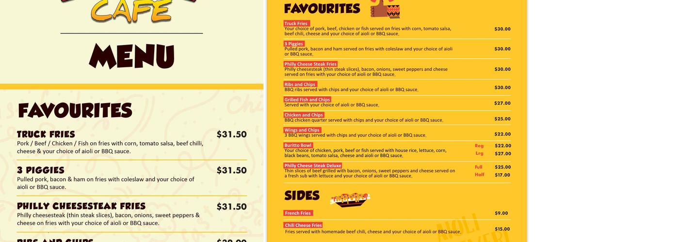 Curbside Cafe Menu