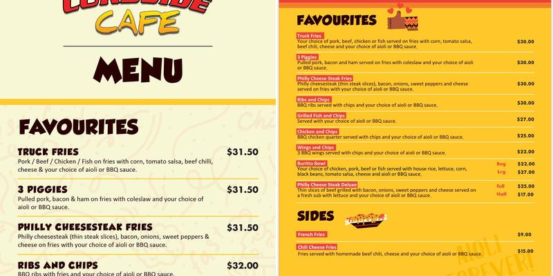 Curbside Cafe Menu