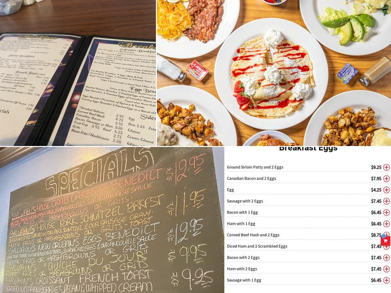 Sylvain's Café Menu