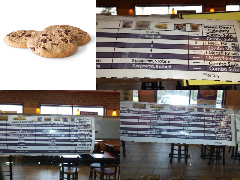 Subway Menu