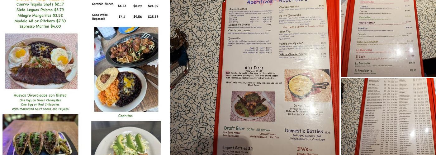 Fiesta Cafe Menu