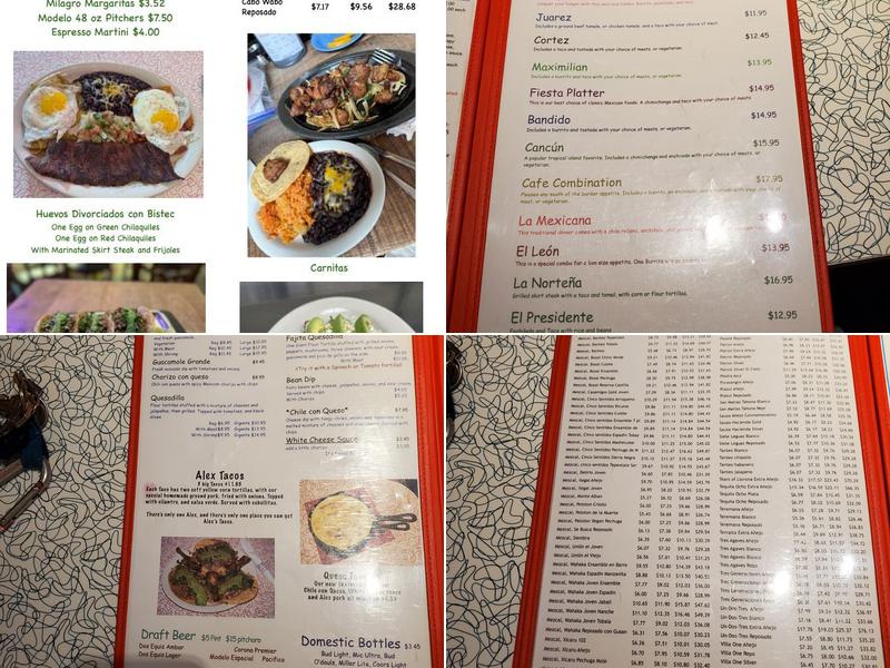 Fiesta Cafe Menu