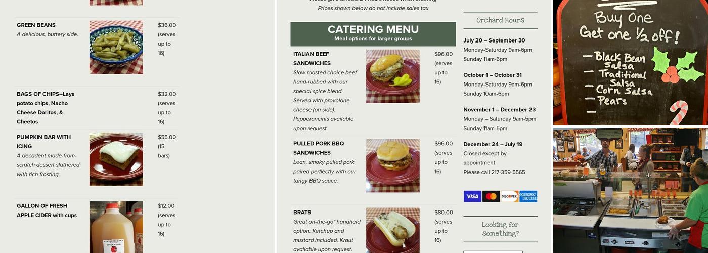 Flying Monkey Cafe Menu