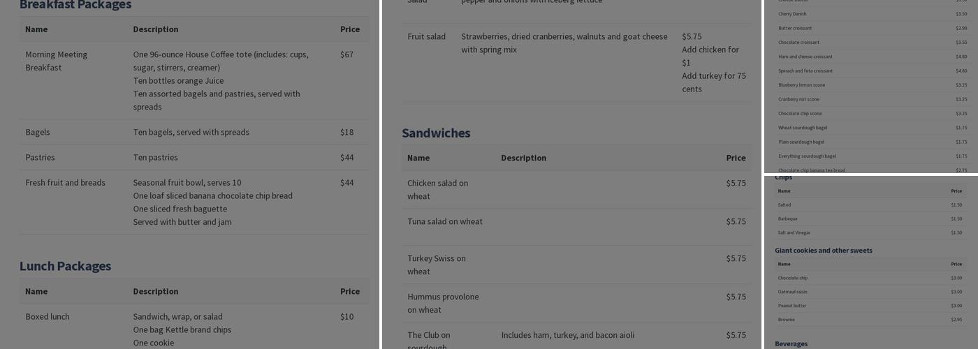 Daily Byte Menu