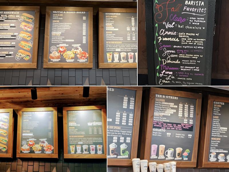 Caffé Bene Menu