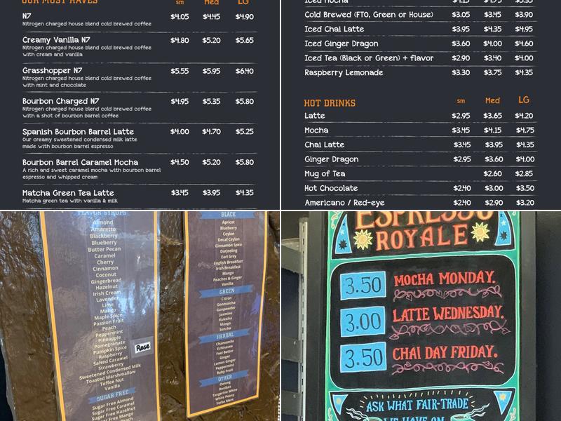 Espresso Royale Menu