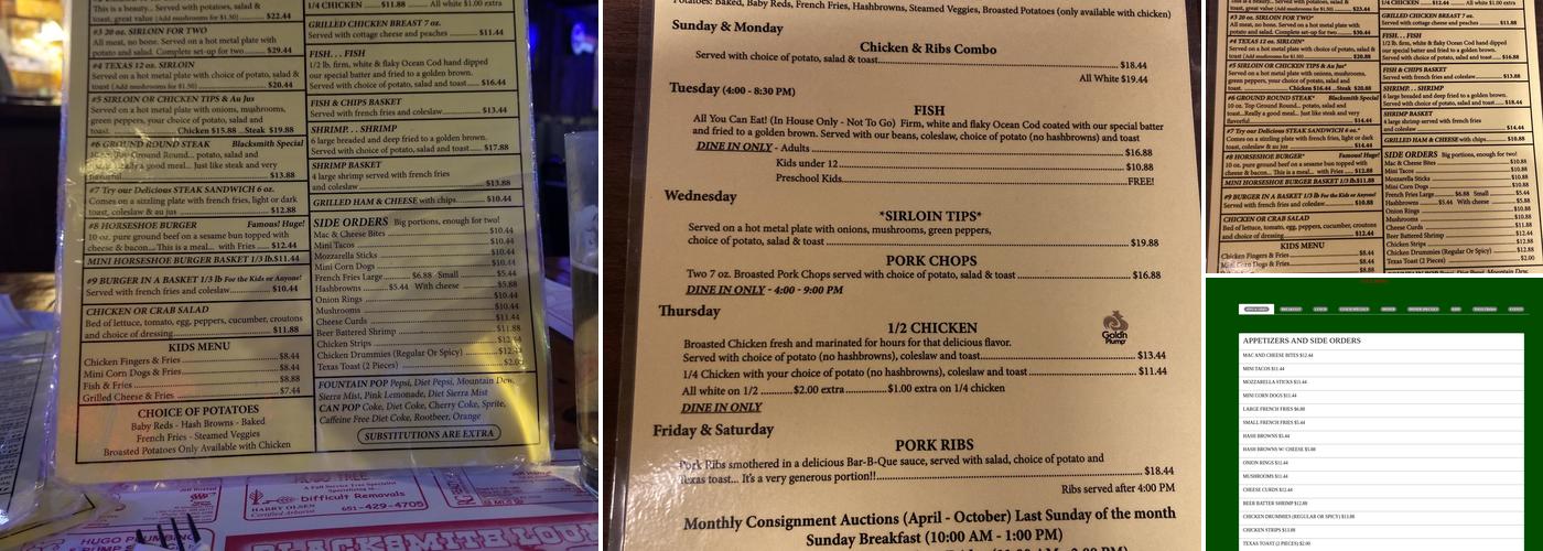 Blacksmith Lounge & Broaster Menu