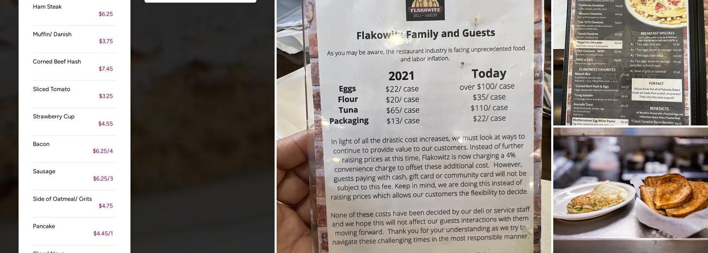 Flakowitz of Boynton Menu