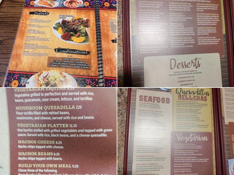 El Toro Bravo Menu