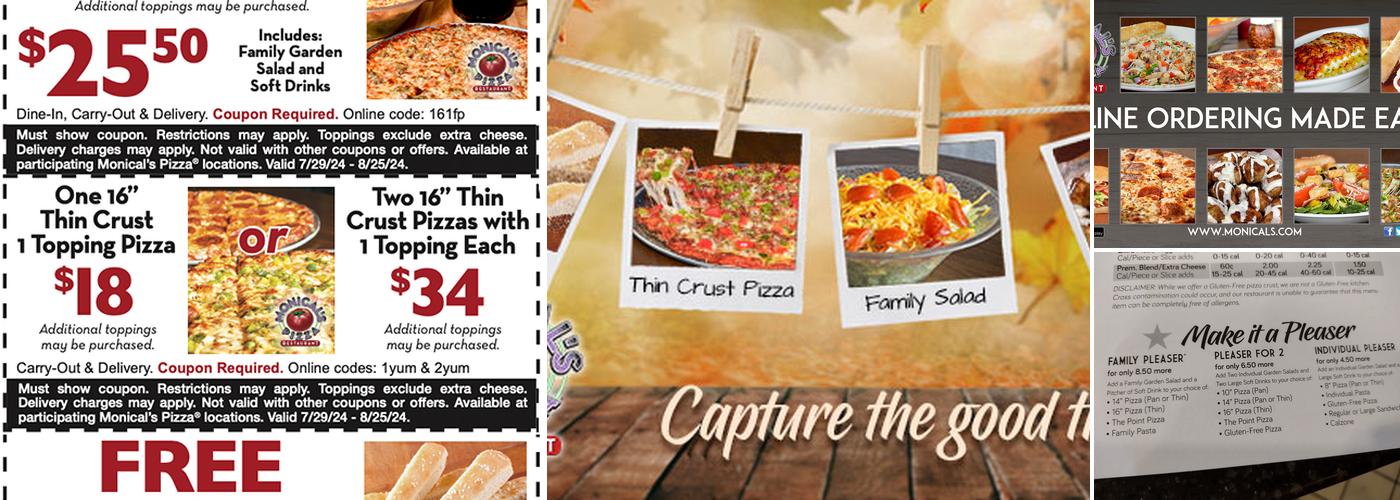 Monical's Pizza Menu