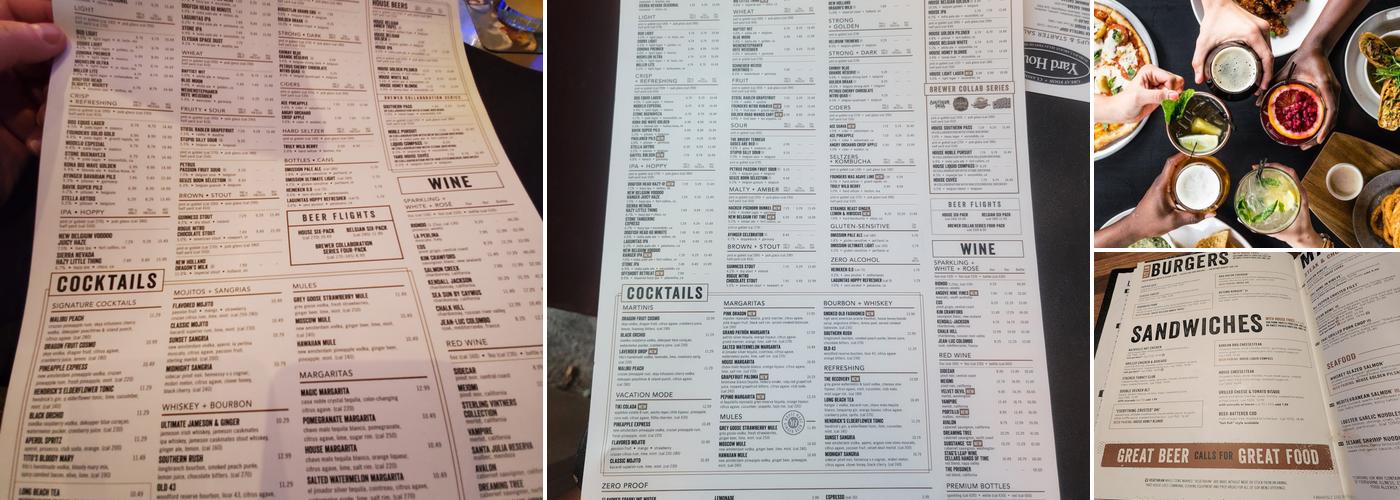 Yard House Menu