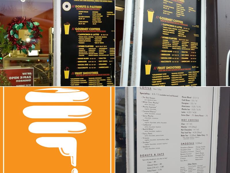 Buzz Cup Coffee & Donuts Menu