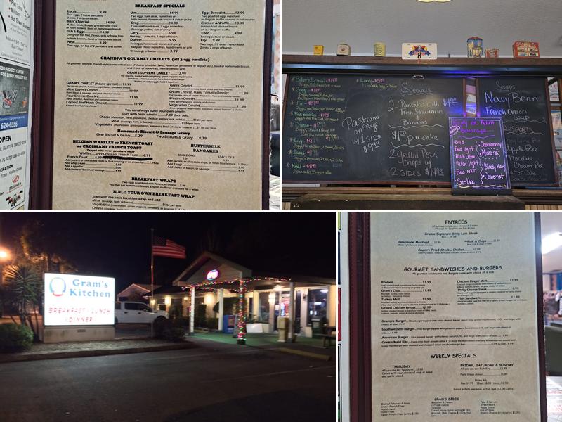 Gram's Kitchen Menu