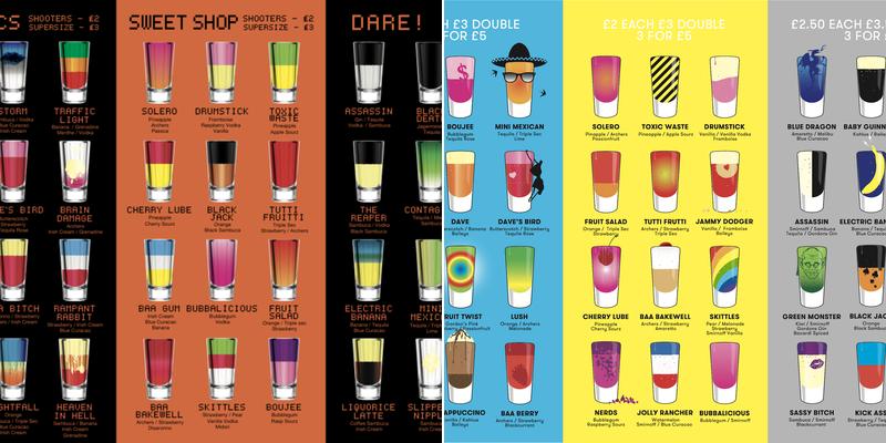 Baa Bar Liverpool Menu