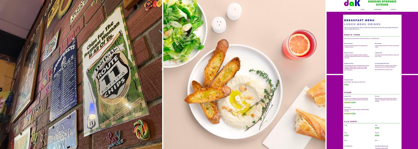 Dancing Avocado Kitchen (daK) Menu
