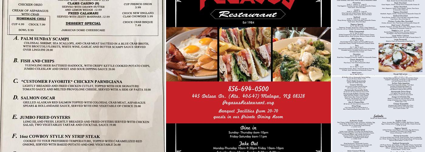 Pegasus I Restaurant Menu