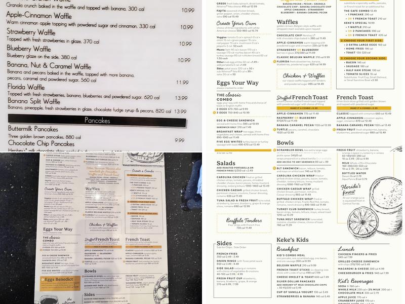 Keke's Breakfast Cafe Menu