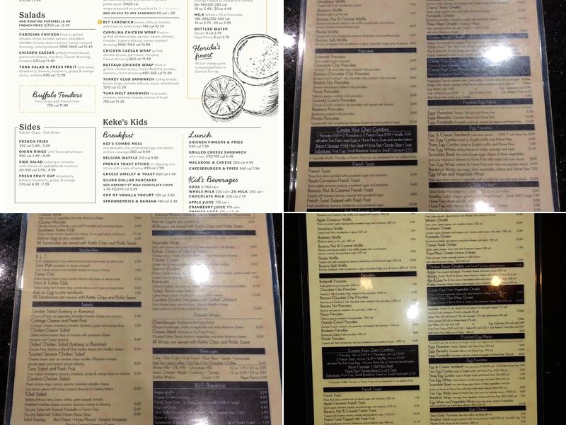 Keke's Breakfast Cafe Menu