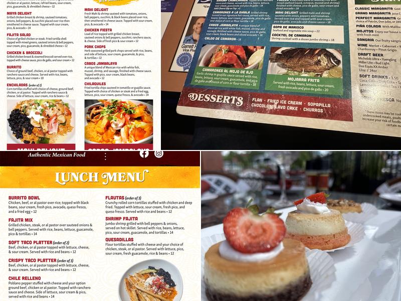 Los Dos Compadres Menu