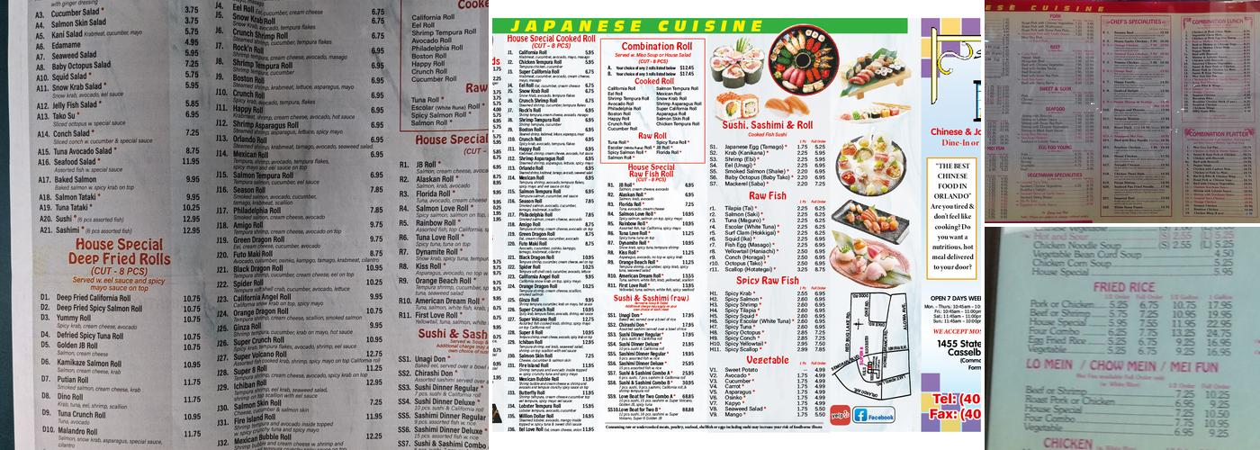 Super 8 Chinese Restaurant Menu