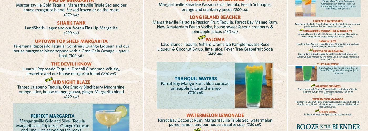 LandShark Bar & Grill - Daytona Beach Menu