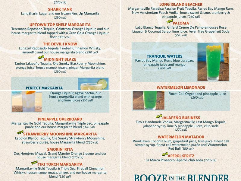 LandShark Bar & Grill - Daytona Beach Menu