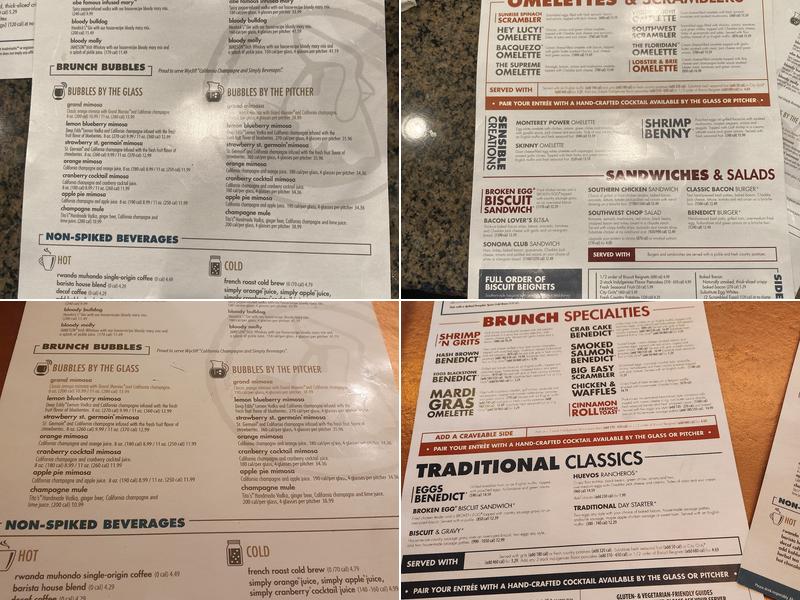 Another Broken Egg Cafe Menu