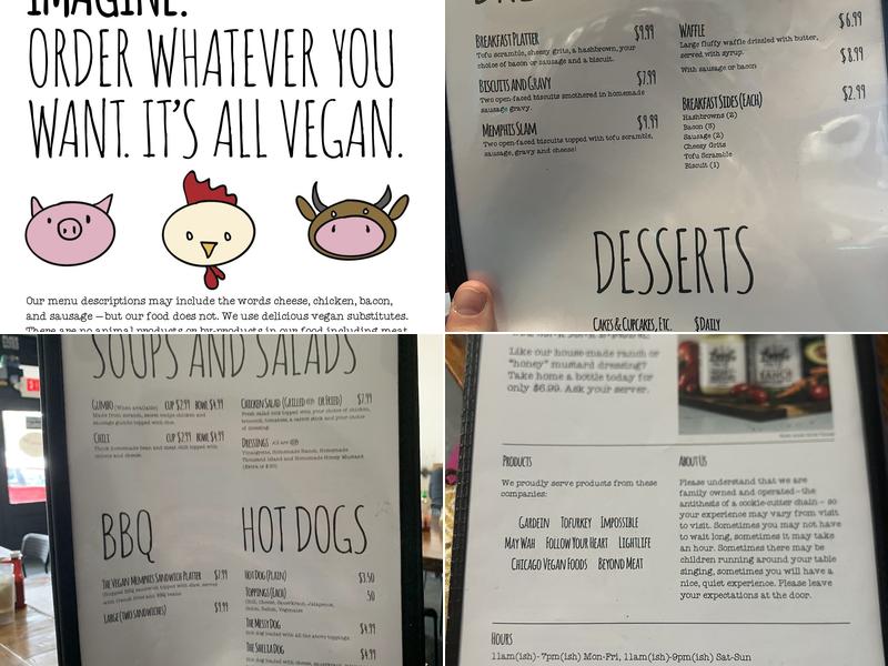 Imagine Vegan Cafe Menu